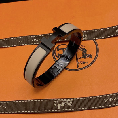 [Together Jewelry]H BRACELET 12MM BLACK BEIGE CERAMIC