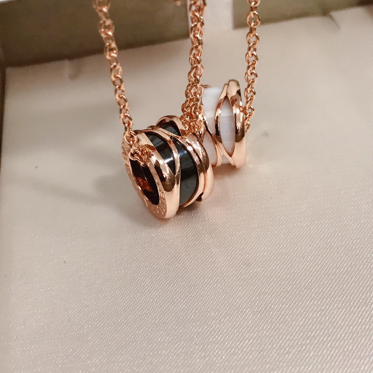 [Together Jewelry]ZERO 1 FOUR BAND PINK GOLD CERAMIC