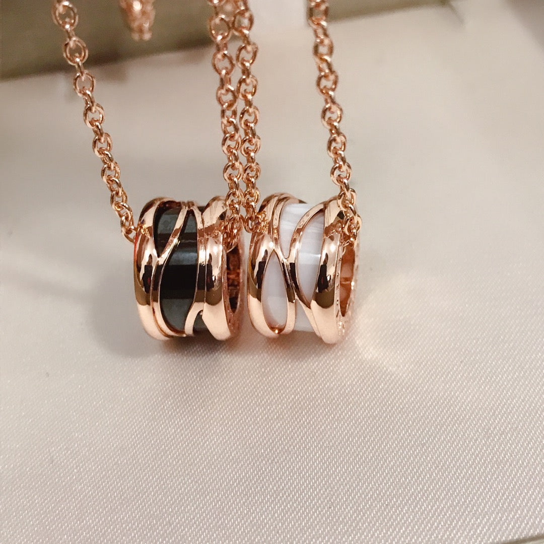 [Together Jewelry]ZERO 1 FOUR BAND PINK GOLD CERAMIC