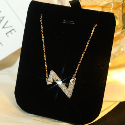 [Together Jewelry]VOLT SILVER DIAMOND PEDANT NECKLACE