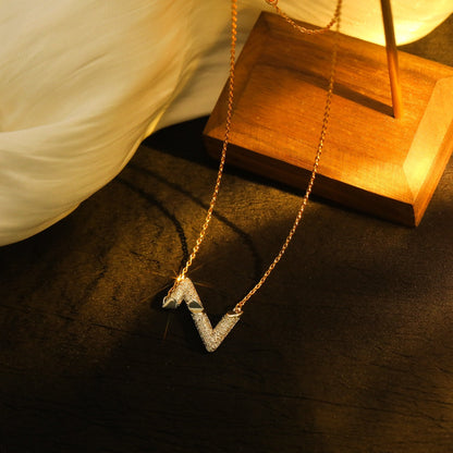 [Together Jewelry]VOLT SILVER DIAMOND PEDANT NECKLACE