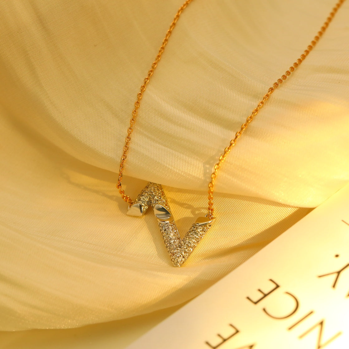 [Together Jewelry]VOLT SILVER DIAMOND PEDANT NECKLACE