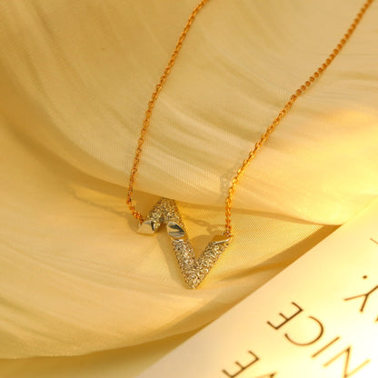 [Together Jewelry]VOLT SILVER DIAMOND PEDANT NECKLACE