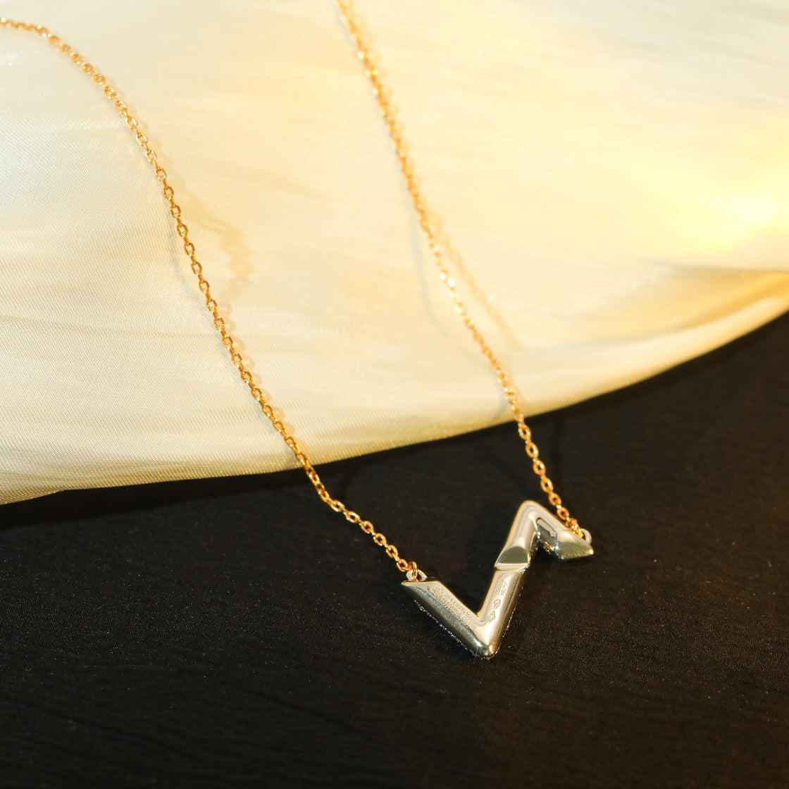 [Together Jewelry]VOLT SILVER DIAMOND PEDANT NECKLACE