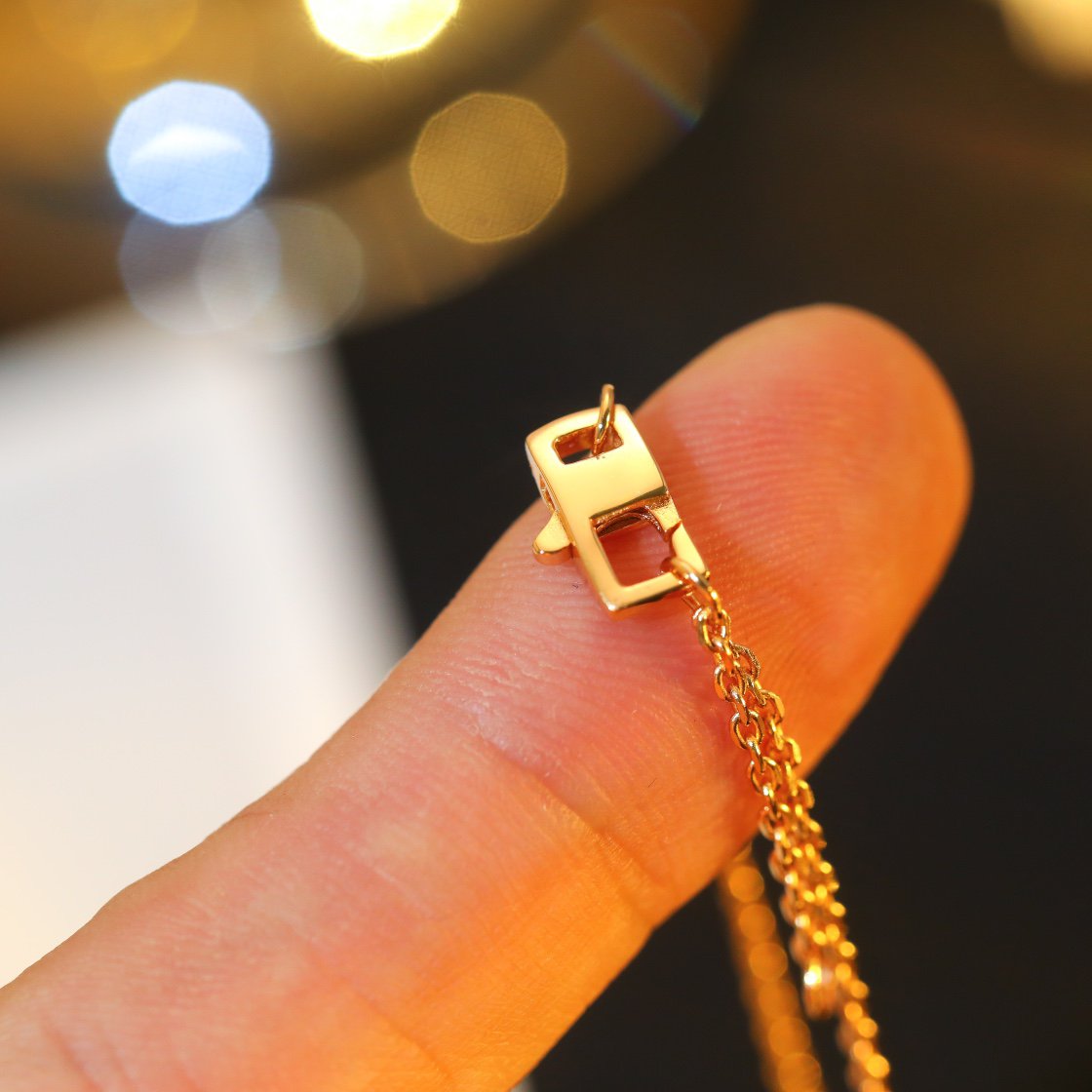 [Together Jewelry]STAR AND SUN DIAMOND PINK GOLD NECKLACE