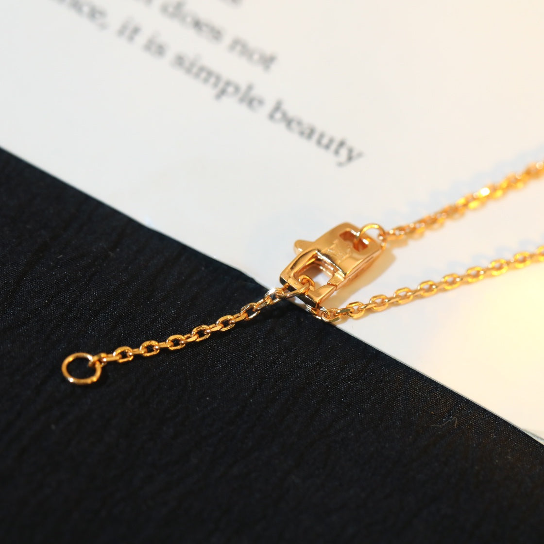 [Together Jewelry]STAR AND SUN DIAMOND PINK GOLD NECKLACE