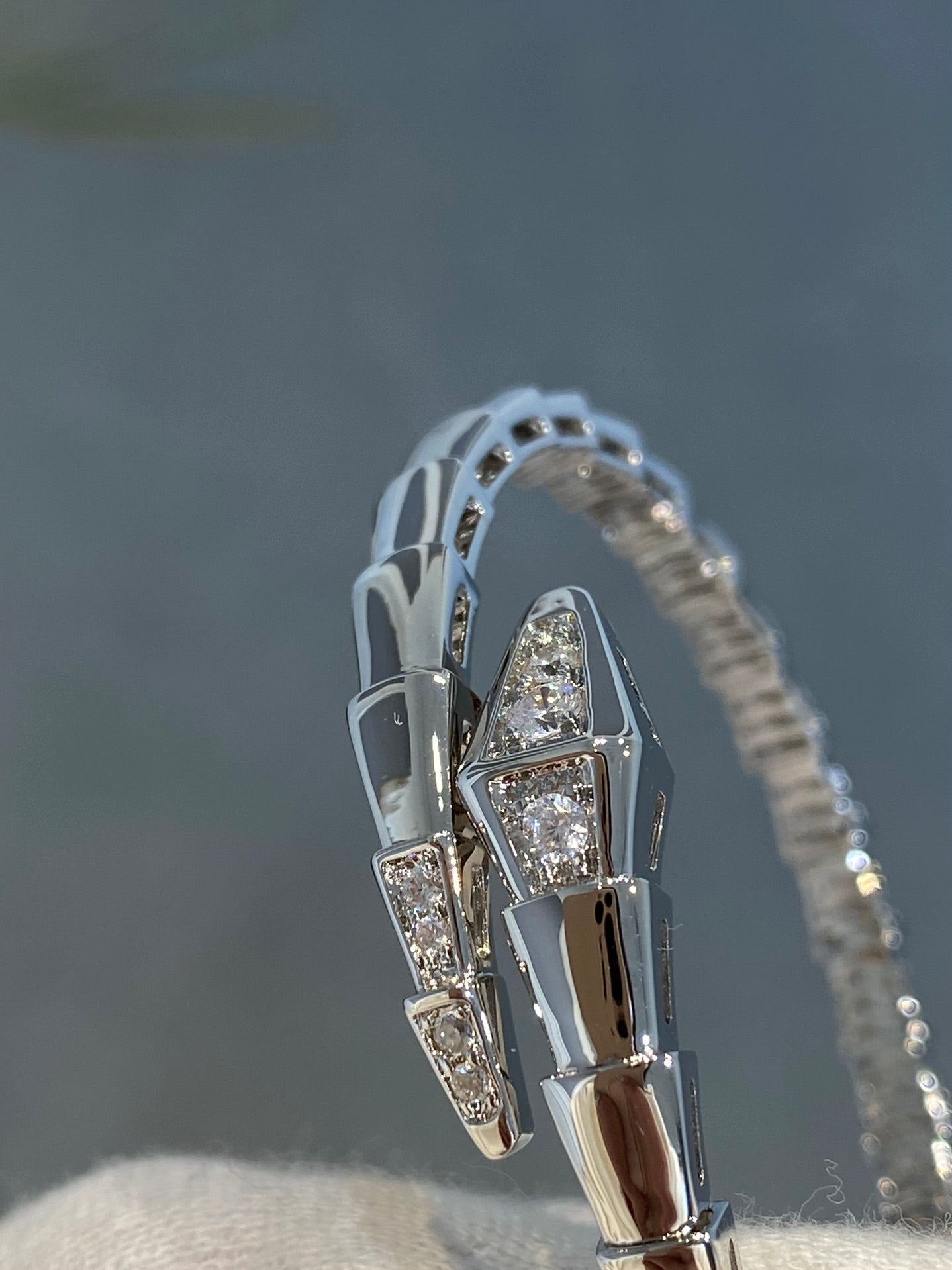 [Together Jewelry]SERPENTI BRACELET DIAMONDS SILVER