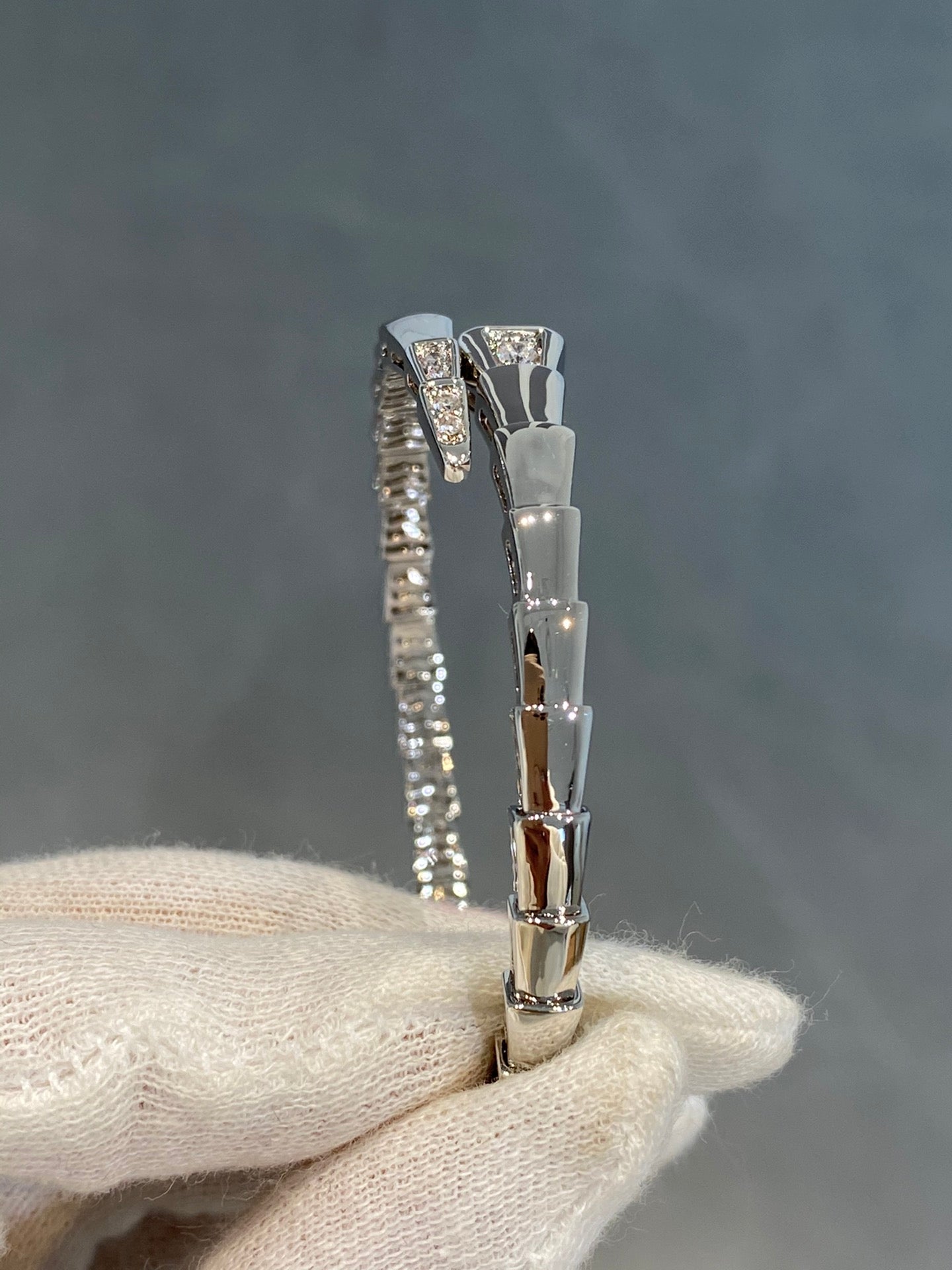 [Together Jewelry]SERPENTI BRACELET DIAMONDS SILVER