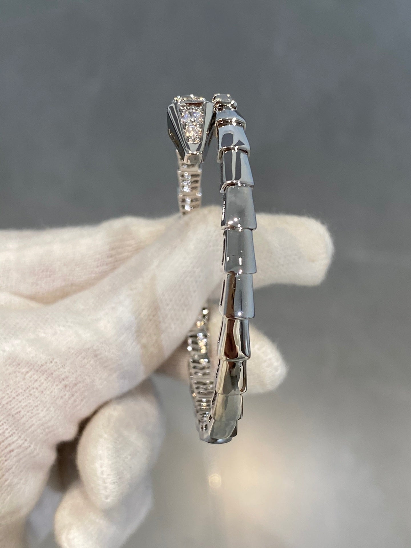 [Together Jewelry]SERPENTI BRACELET DIAMONDS SILVER