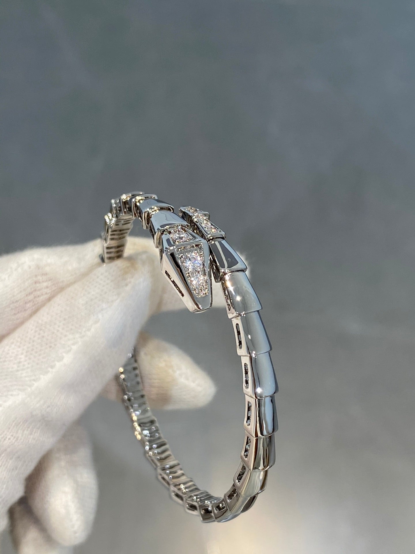 [Together Jewelry]SERPENTI BRACELET DIAMONDS SILVER