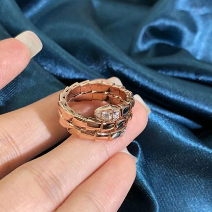 [Together Jewelry]SERPENTS DOUBLE ROW DIAMOND RING