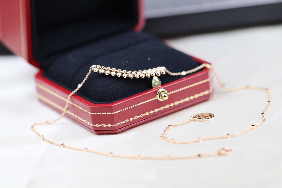 [Together Jewelry]CLASH PINK GOLD NECKLACE