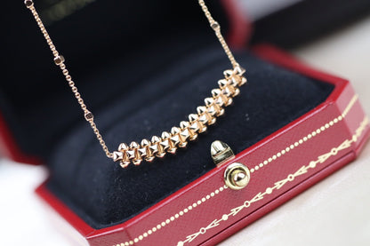 [Together Jewelry]CLASH PINK GOLD NECKLACE