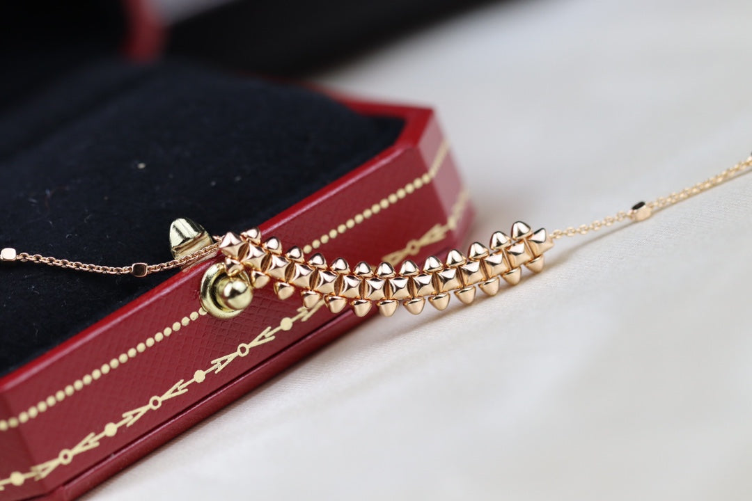 [Together Jewelry]CLASH PINK GOLD NECKLACE