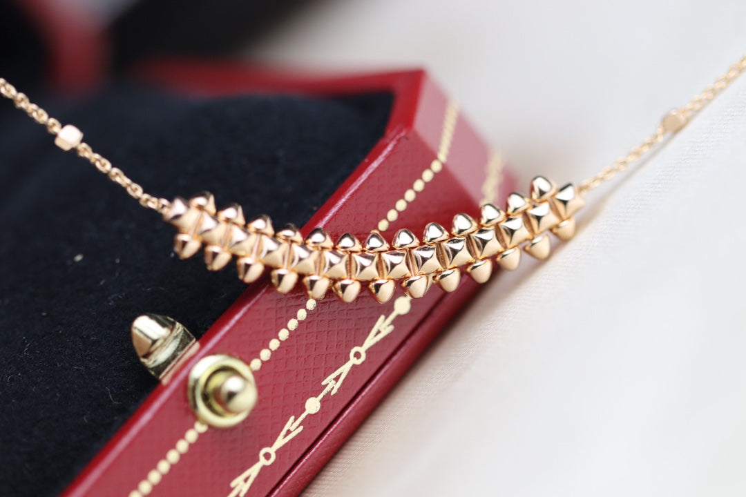 [Together Jewelry]CLASH PINK GOLD NECKLACE