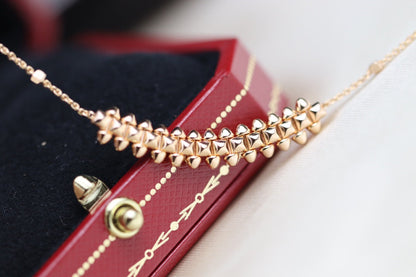 [Together Jewelry]CLASH PINK GOLD NECKLACE
