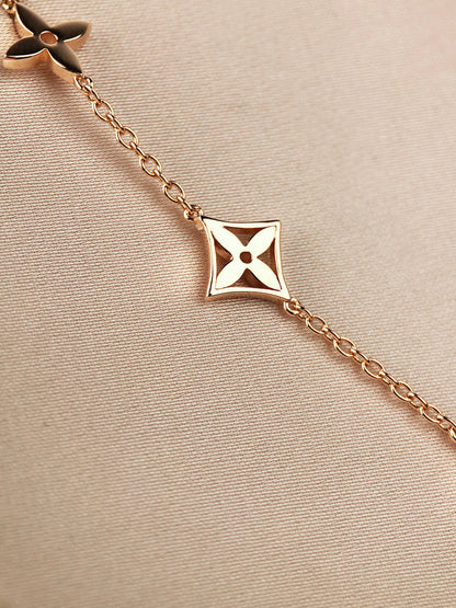 [Together Jewelry]STAR AND SUN 7 MOTIFS GOLD BRACELET