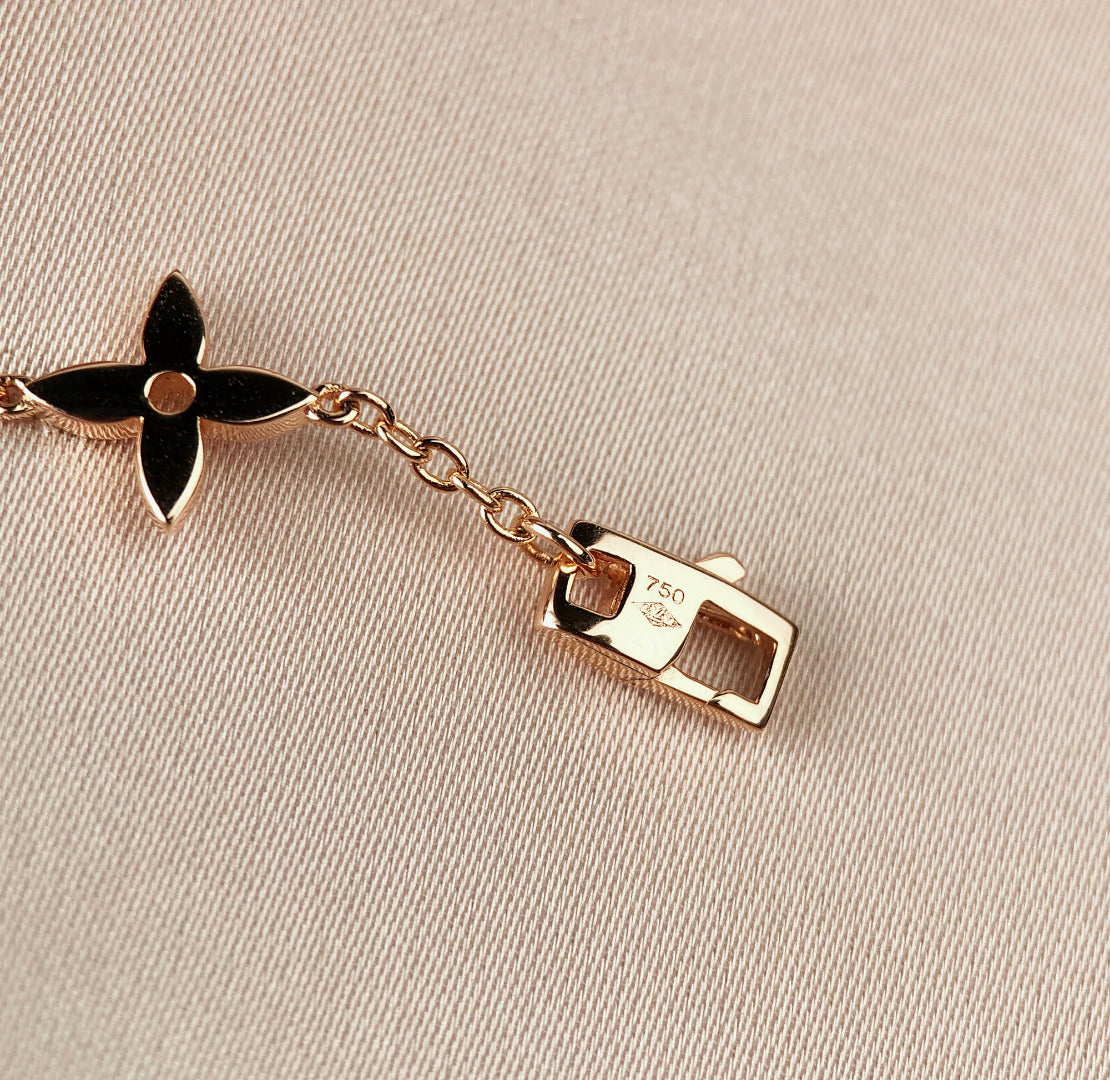 [Together Jewelry]STAR AND SUN 7 MOTIFS GOLD BRACELET