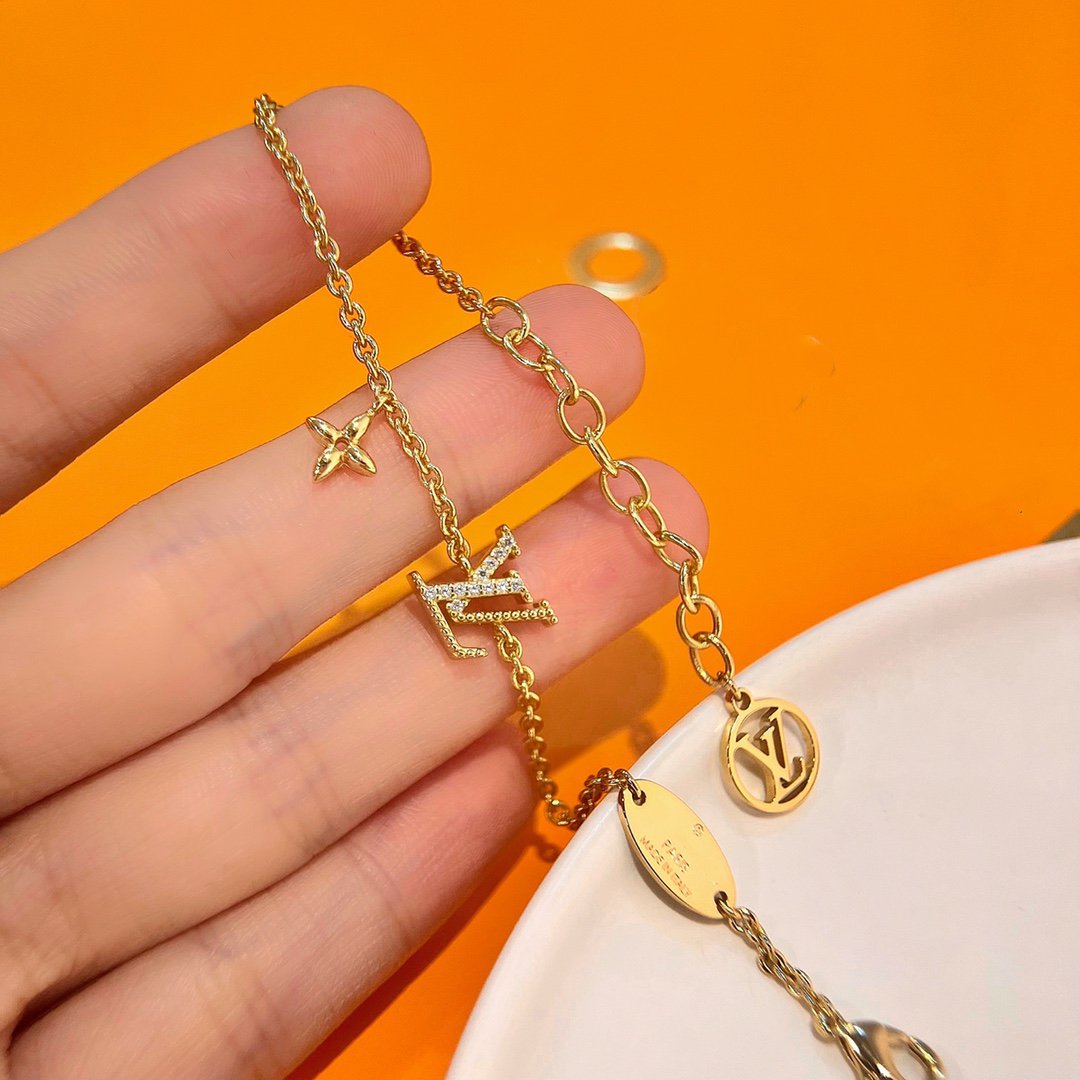 [Together Jewelry]LOGO STAR MOTIF GOLD BRACELET