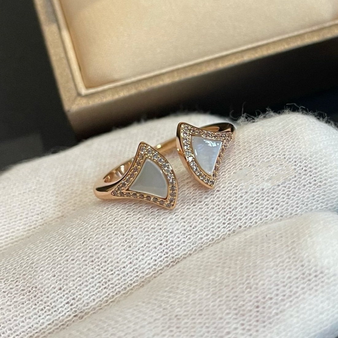 [Together Jewelry]DREAM MOP DIAMOND OPEN RING