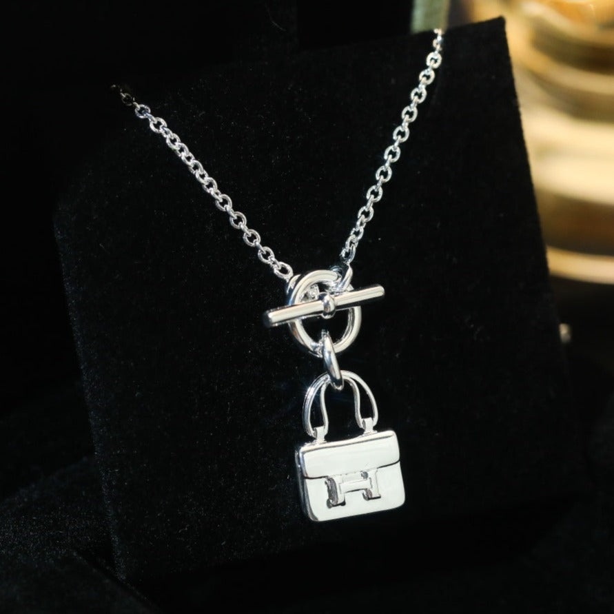 [Together Jewelry]POP H PEDANT SILVER NECKLACE