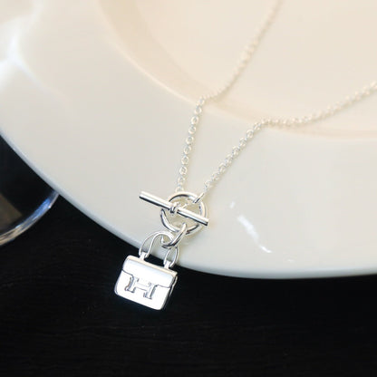 [Together Jewelry]POP H PEDANT SILVER NECKLACE