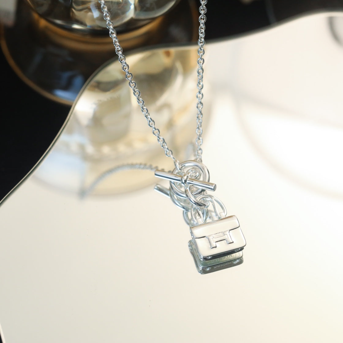 [Together Jewelry]POP H PEDANT SILVER NECKLACE