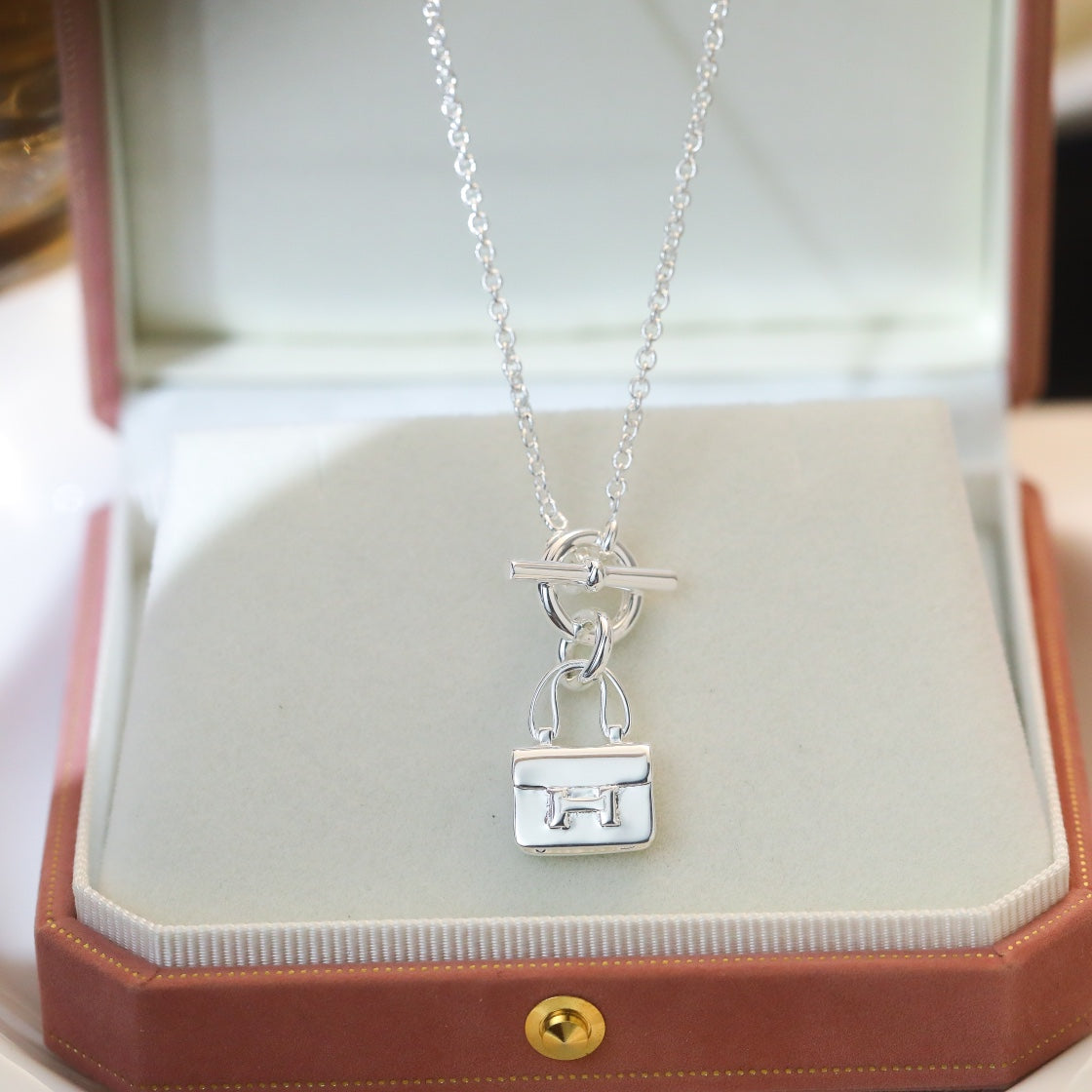 [Together Jewelry]POP H PEDANT SILVER NECKLACE