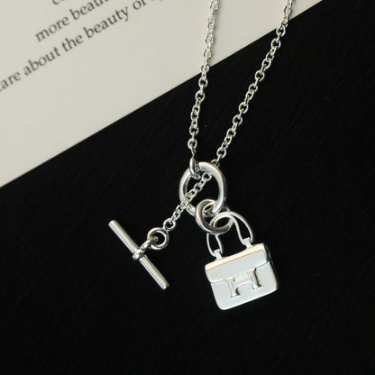 [Together Jewelry]POP H PEDANT SILVER NECKLACE