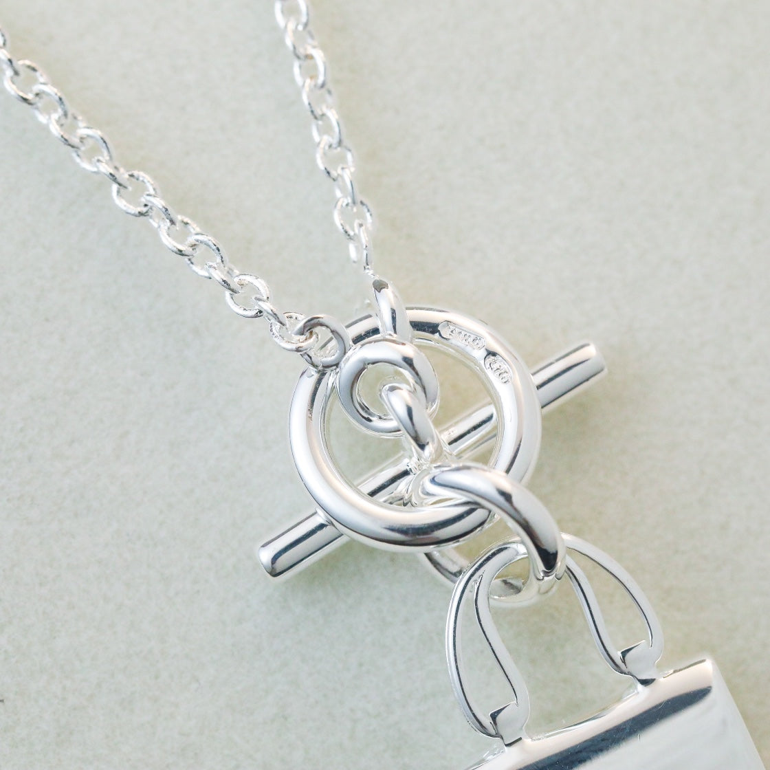 [Together Jewelry]POP H PEDANT SILVER NECKLACE