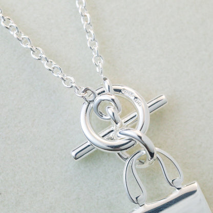 [Together Jewelry]POP H PEDANT SILVER NECKLACE