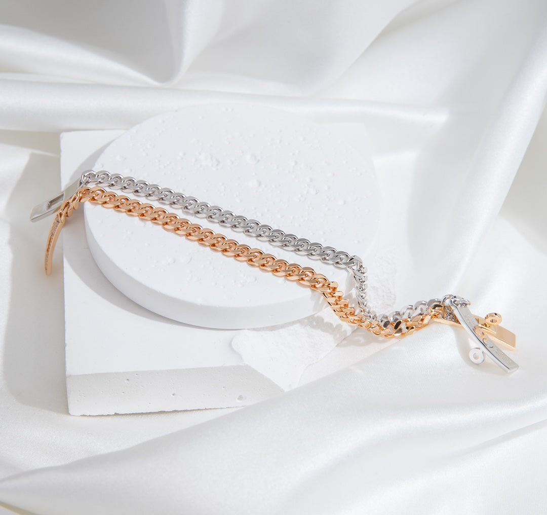 [Together Jewelry]KELLY CHAIN SILVER DIAMOND BRACELET