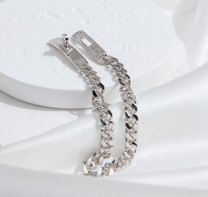 [Together Jewelry]KELLY CHAIN SILVER DIAMOND BRACELET