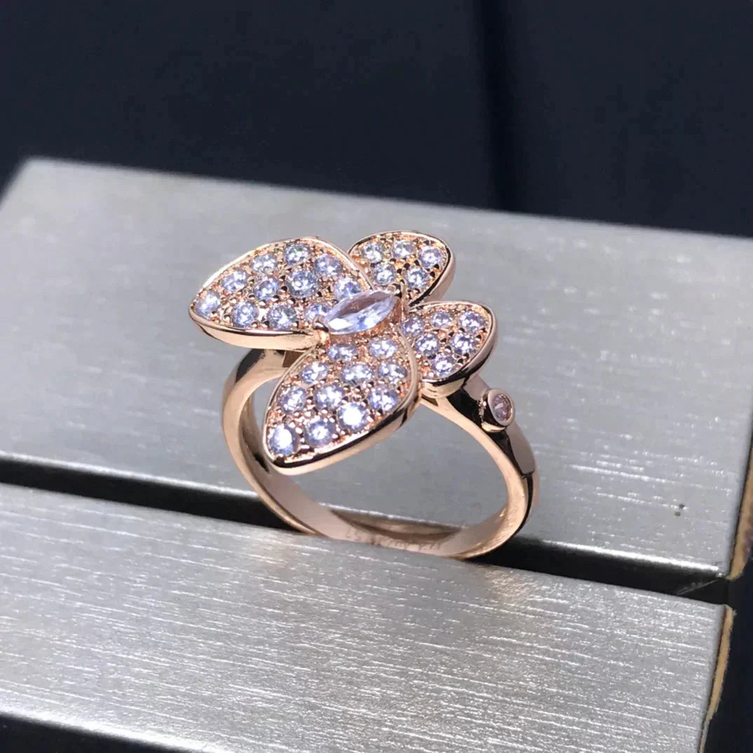 [Together]BUTTERFLY PINK GOLD DIAMOND RING