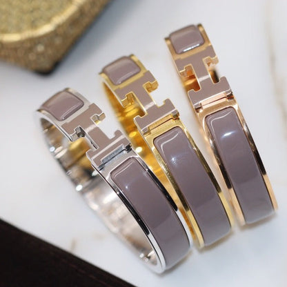 [Together Jewelry]H BRACELET 12MM BROWN