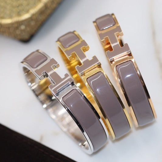 [Together Jewelry]H BRACELET 12MM BROWN