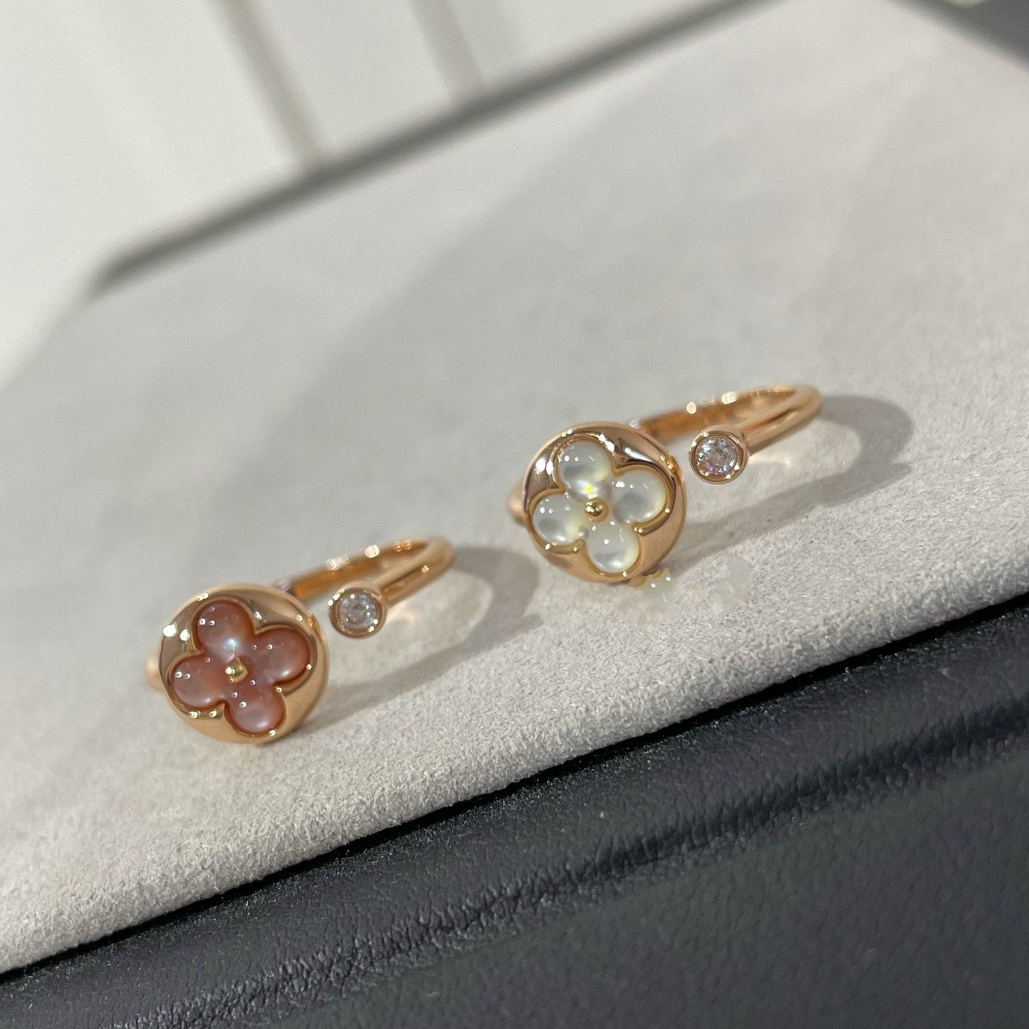 [Together Jewelry]SUN 1 DIAMOND PINK MOP RING