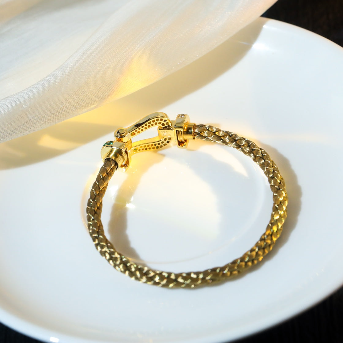 [Together Jewelry]FORCE 10 GOLD GREEN DIAMOND PAVED