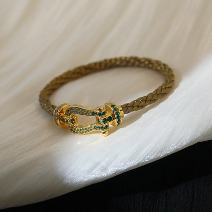 [Together Jewelry]FORCE 10 GOLD GREEN DIAMOND PAVED