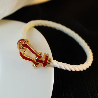[Together Jewelry]FORCE 10 WHITE TEXTILE DIAMOND PAVED