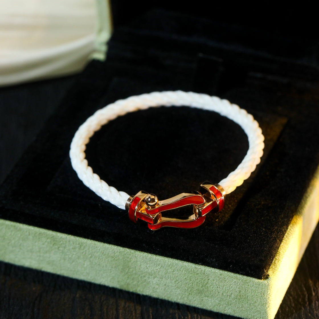 [Together Jewelry]FORCE 10 WHITE TEXTILE DIAMOND PAVED