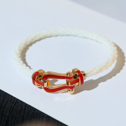 [Together Jewelry]FORCE 10 WHITE TEXTILE DIAMOND PAVED