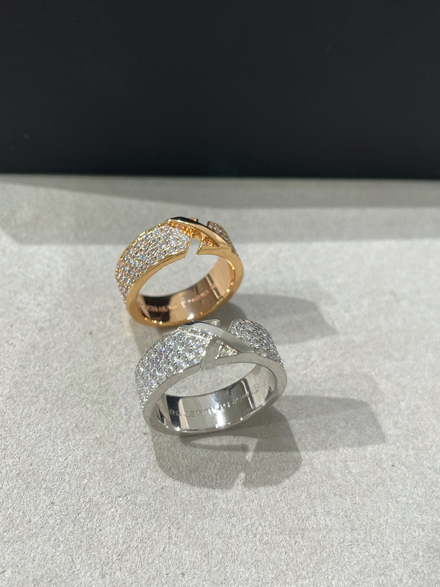 [Together Jewelry]LIENS EVIDENCE  DIAMOND PAVED RING