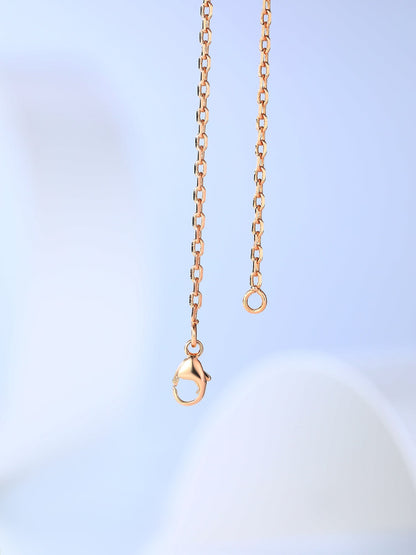 [Together Jewelry]H CAGE PINK GOLD NECKLACE