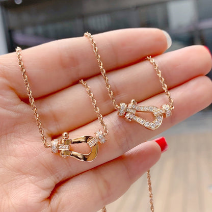 [Together Jewelry]FORCE 10 PINK GOLD DIAMOND NECKLACE