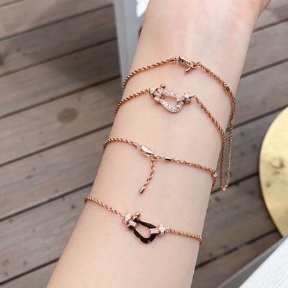 [Together Jewelry]FORCE 10 PINK GOLD DIAMOND NECKLACE
