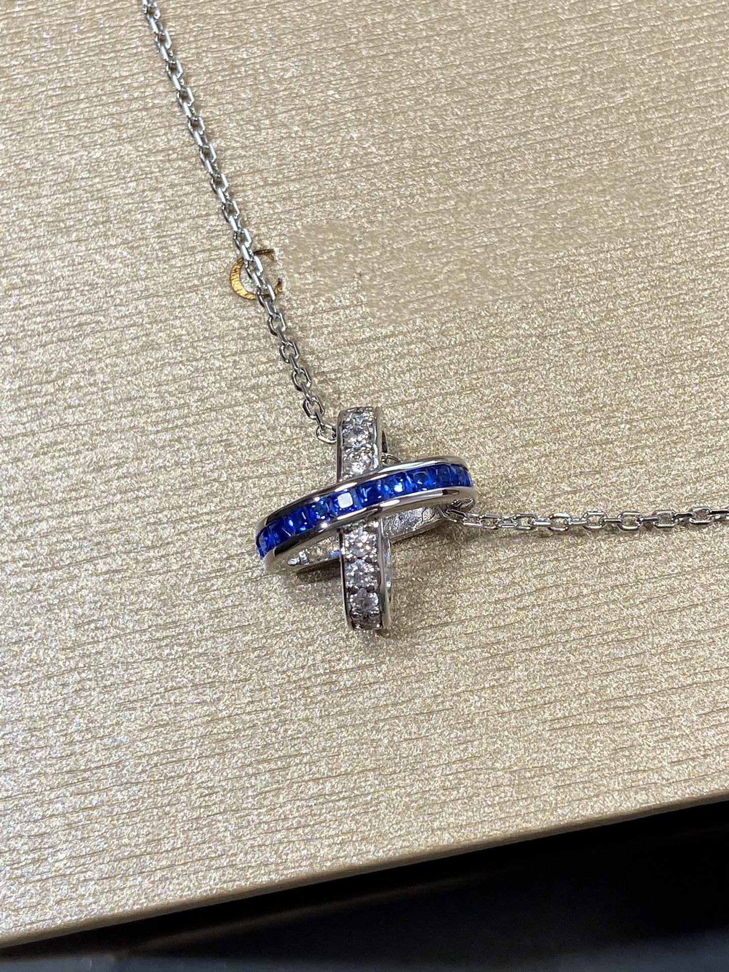 [Together Jewelry]LIENS DIAMOND SILVER NECKLACE
