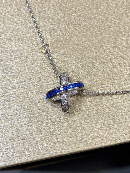 [Together Jewelry]LIENS DIAMOND SILVER NECKLACE