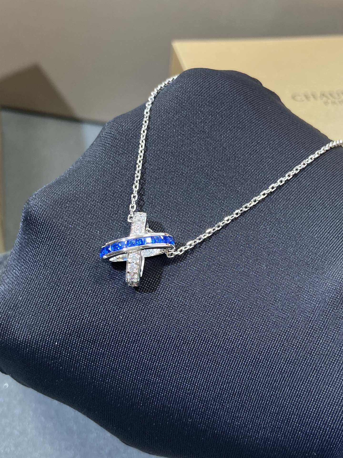 [Together Jewelry]LIENS DIAMOND SILVER NECKLACE