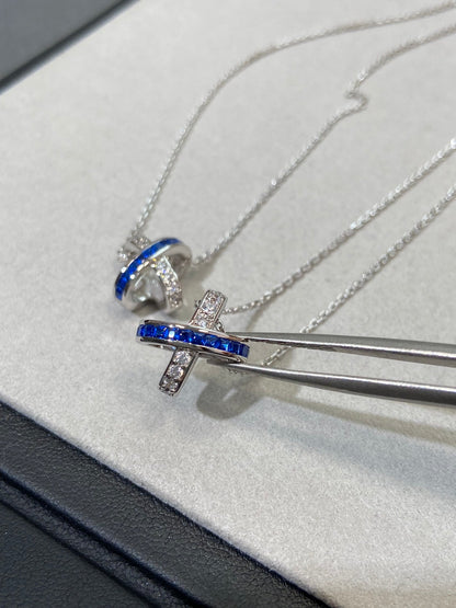 [Together Jewelry]LIENS DIAMOND SILVER NECKLACE